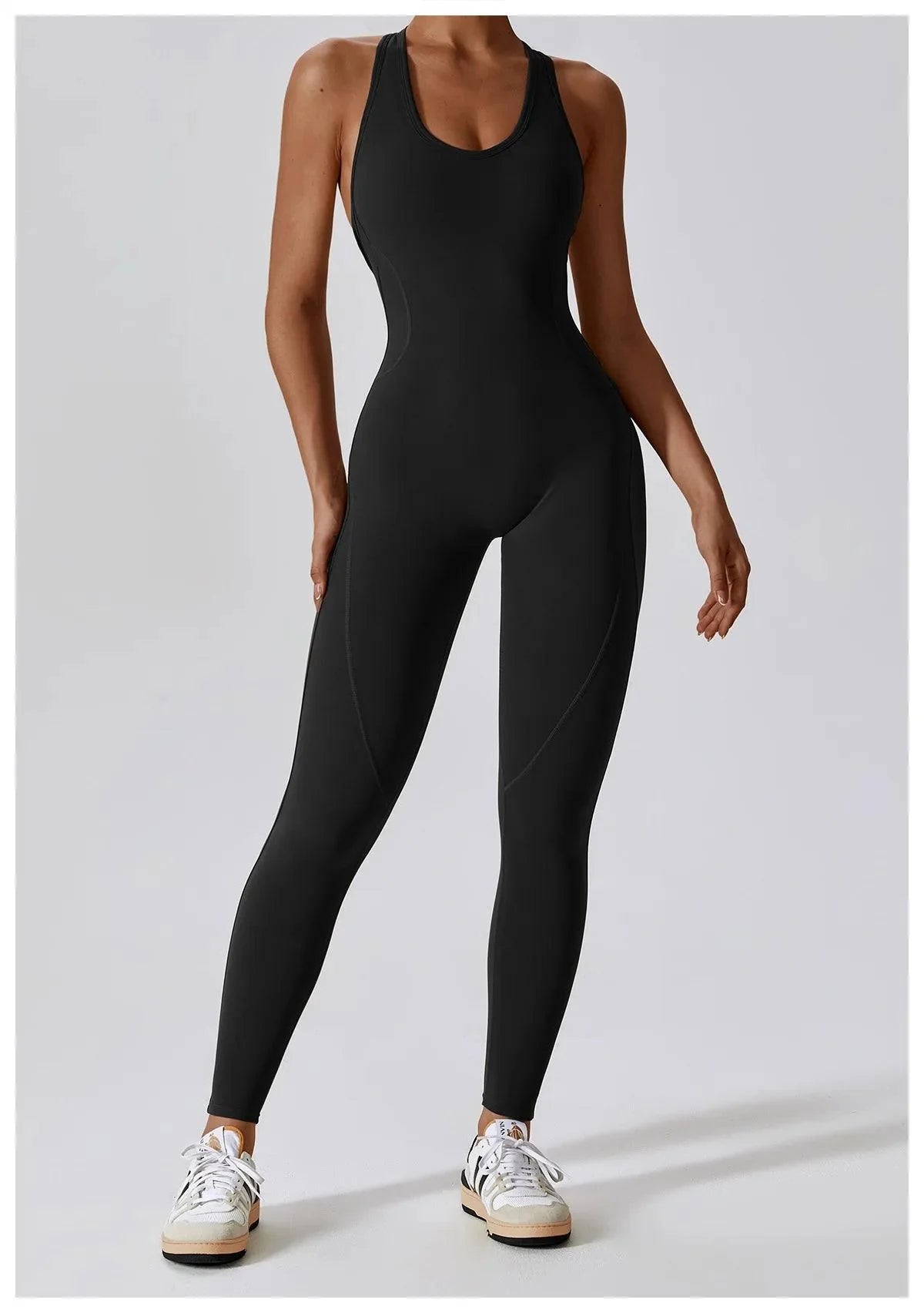 Yoga Jumpsuit Open Back