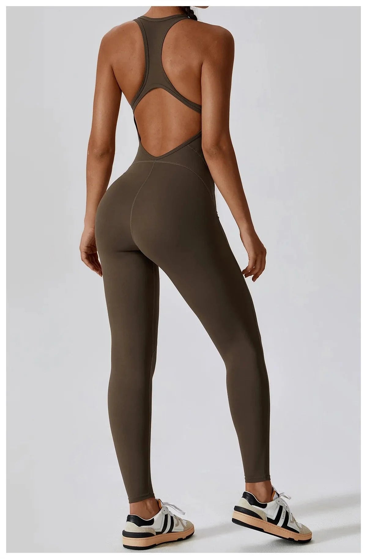 Yoga Jumpsuit Open Back