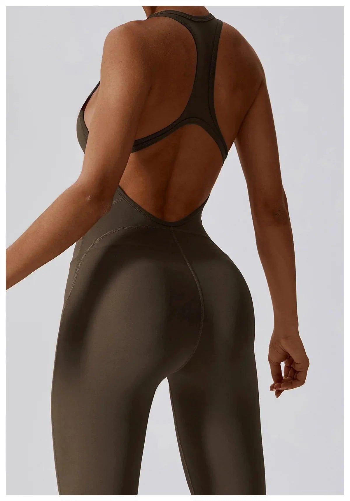 Yoga Jumpsuit Open Back