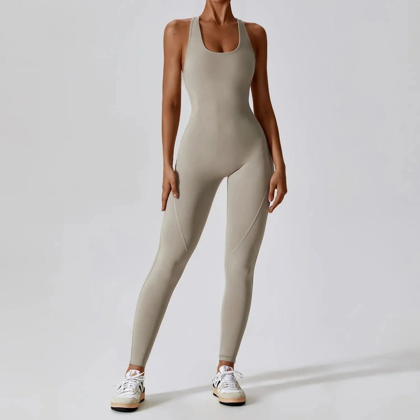 Yoga Jumpsuit Open Back