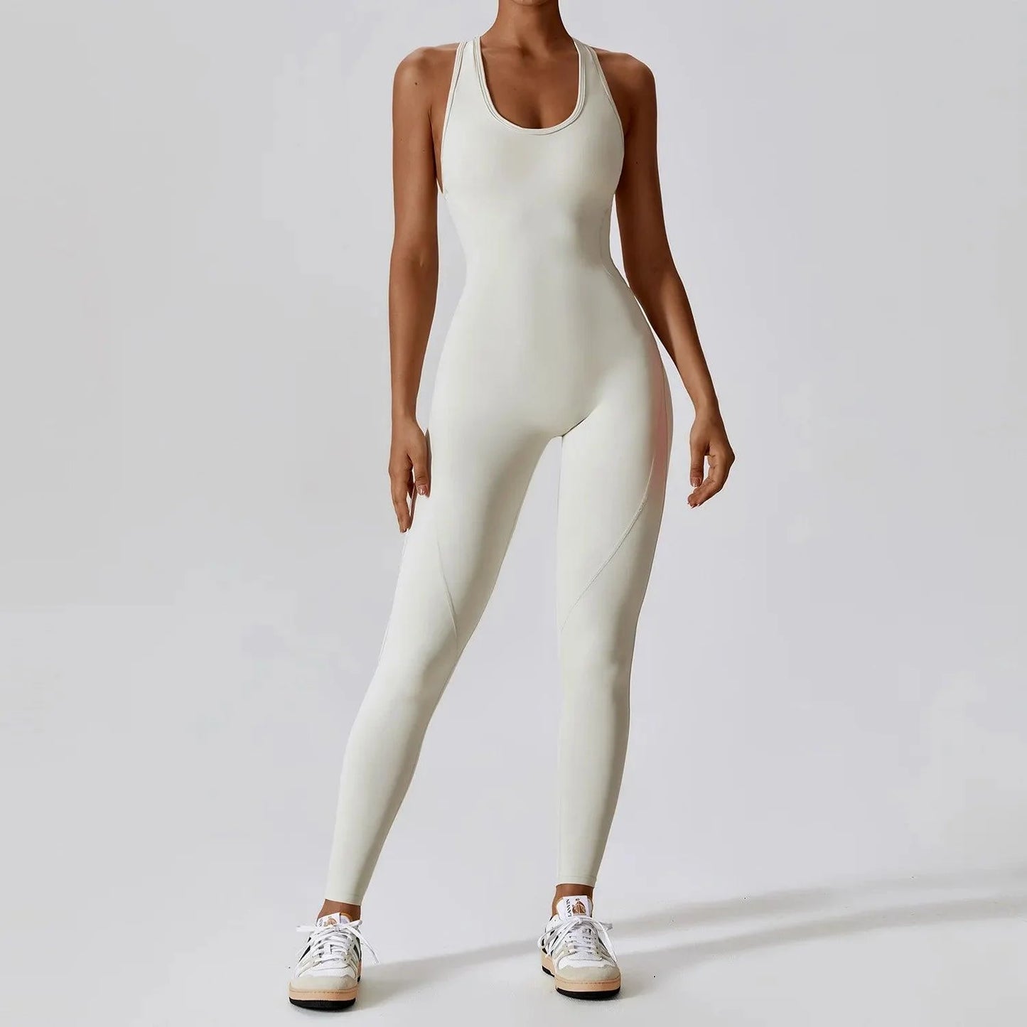 Yoga Jumpsuit Open Back