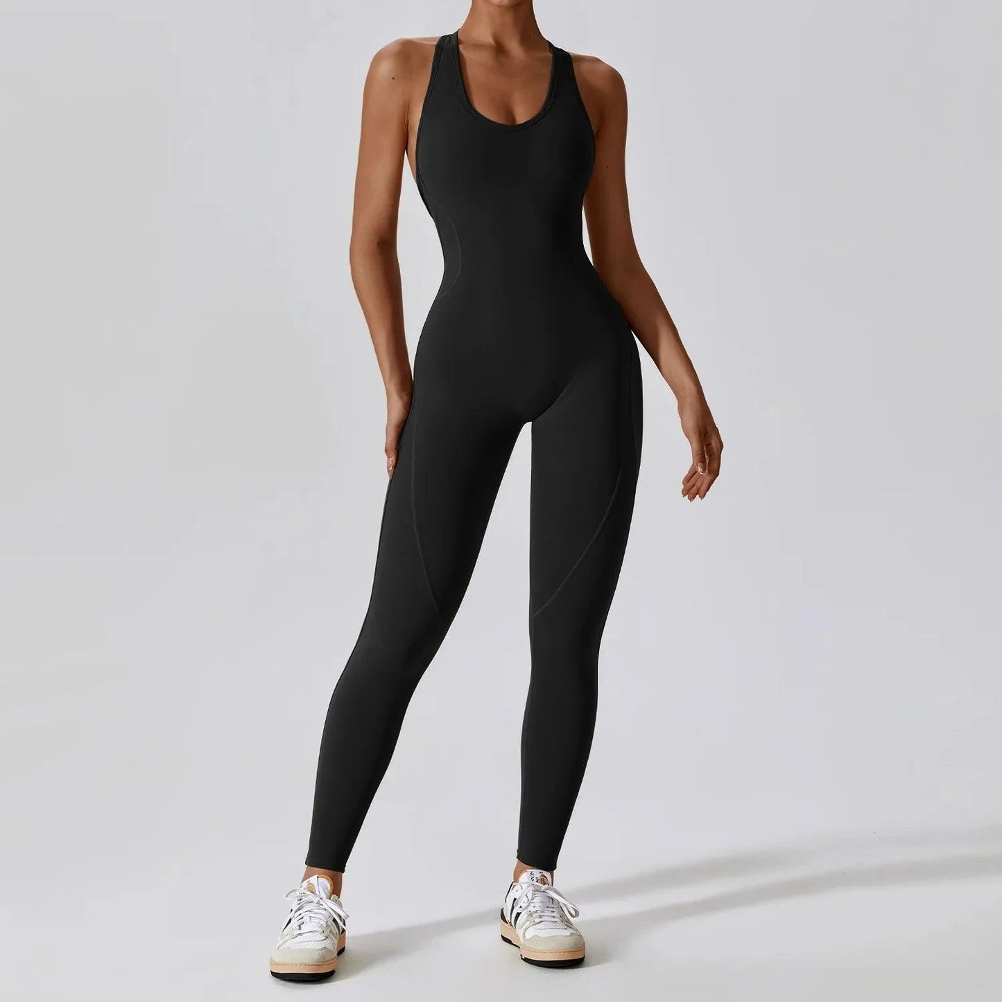 Yoga Jumpsuit Open Back